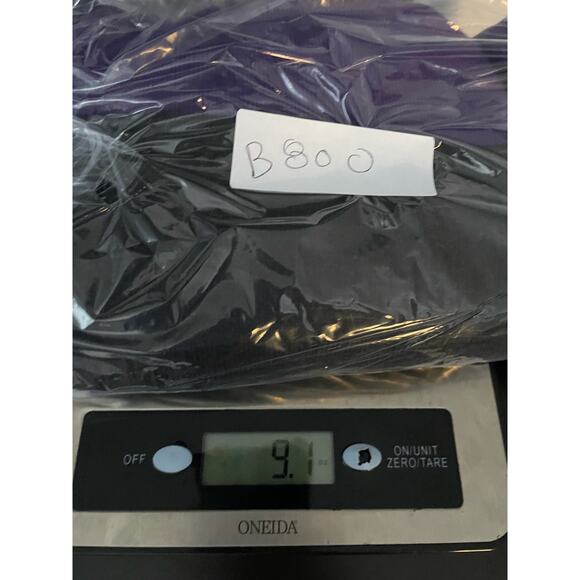 Eileen Fisher Sweater Colorblock Boxy Purple Organic Cotton Tencel Silk PM - Picture 9 of 9